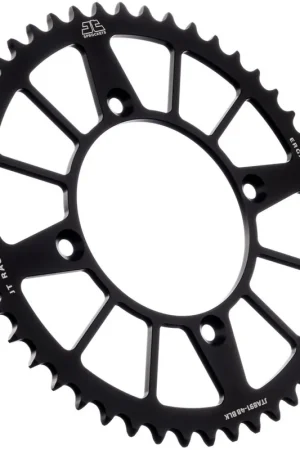 JT SPROCKETS - REAR RACELITE ALU 48T BLACK, 520 - Sprockets - Aluminium Laatste Versie